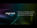 Mycom mini podcast 'creating compelling network and service performance dashboards for executives'