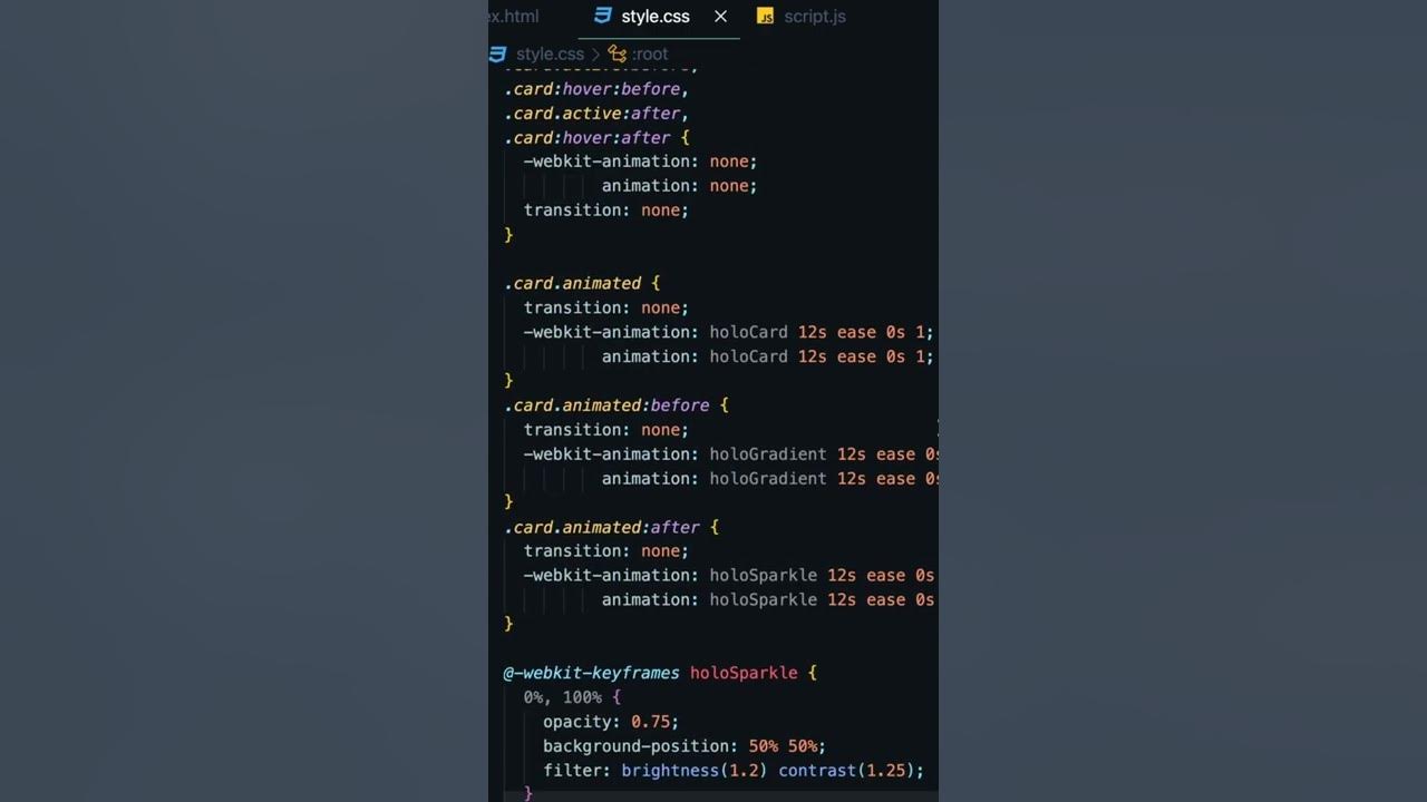 Pokemon Card Holo Effect Using HTML, CSS and JavaScript | Mind-Blowing ...