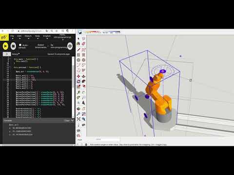 P5.JS | Robot Forward kinematics