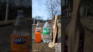 Coke Sprite Fanta Vs Baking Soda #satisfying #experiment