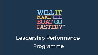 Leadership Performance Programme
