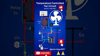 Temperature Controlled Fan Circuit 🌡️ Auto Fan ON/OFF #electronics #diy