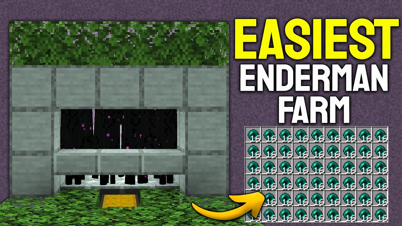 Easy 1.21 Enderman Farm in Minecraft Bedrock! - YouTube