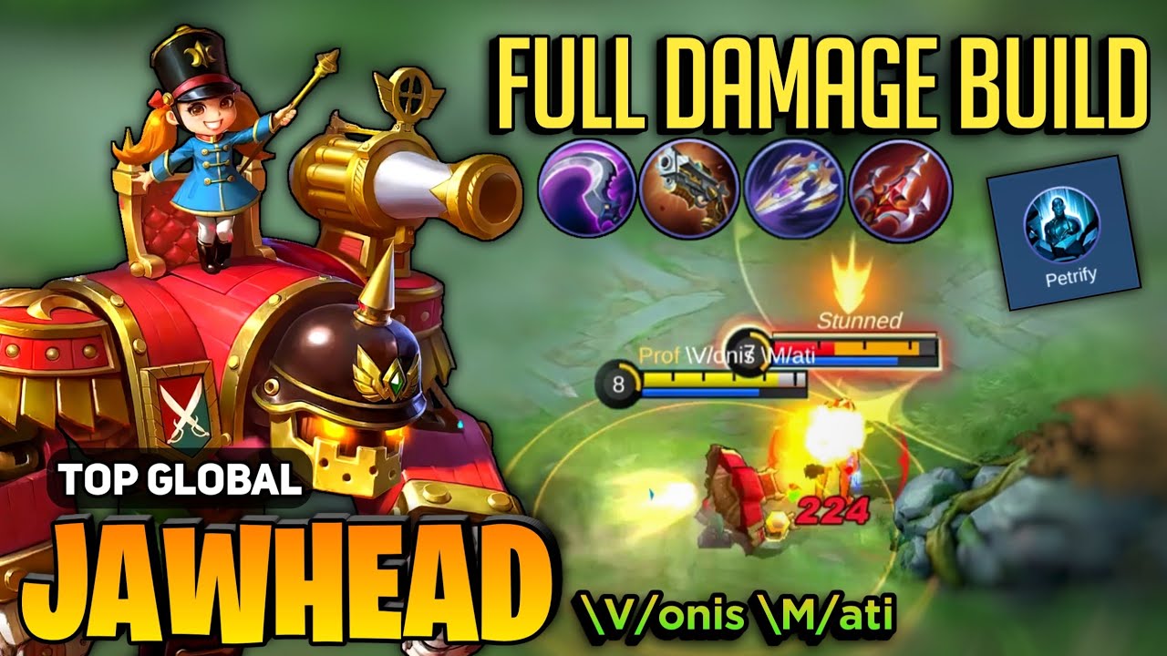 Offlane Jawhead Full Damage Build Top Global Jawhead Best Build V Onis M Ati Mobile Legends Youtube