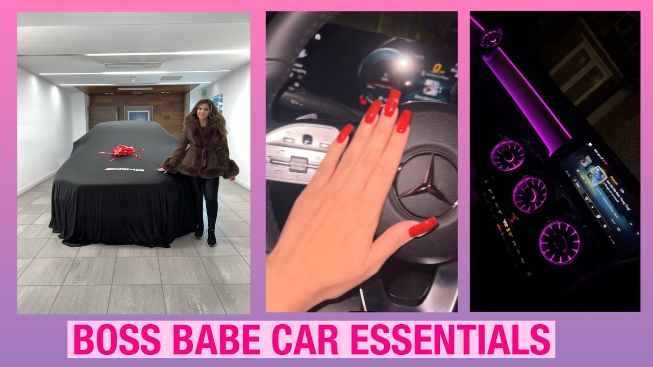 NEW MERCEDES CLA BOSS GIRL CAR ESSENTIALS 🤍 YouTube