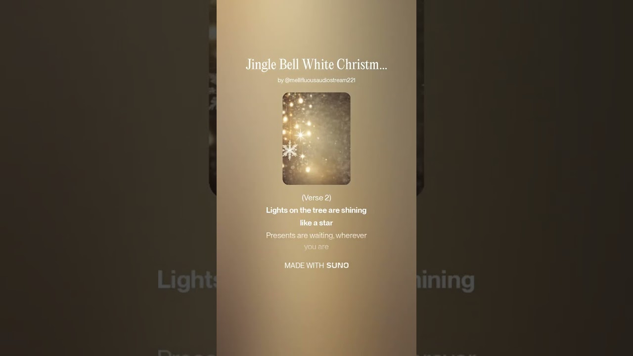 Ai 로 만들어본 Jingle Bell White Christmas 팝송