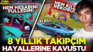 8 YILLIK TAKİPÇİMİ HAYALLERİNE KAVUŞTURDUM😍 HEM HESABINI FULLEDİM HEM KİLL REKORUNU KIRDIM❗️