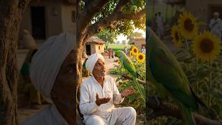 सूरजमुखी की खेती से बदली गाँव की तकदीर #shorts #farmer #parrot  #farming #sunflower #shortvideo #ai