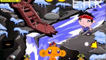 Monkey GO Happy Ninjas 3 Walkthrough