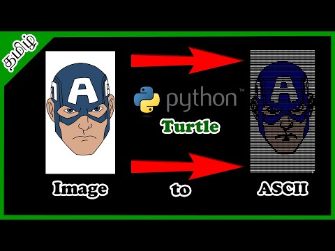 How to convert image to drawing in Python ( Captain America Drawing ) - Explain in Tamil