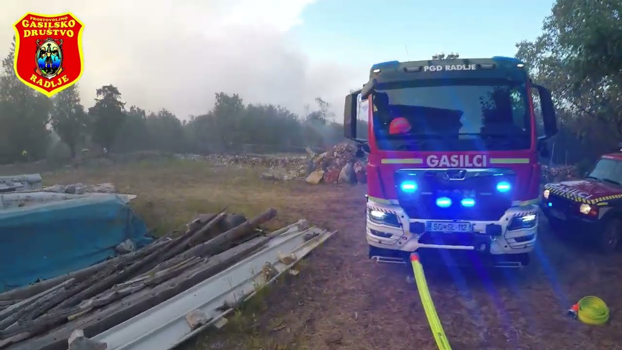 POŽAR KRAS 2022, Gasilska enota Radlje ob Dravi (del posredovanja)...