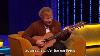 Ed Sheeran's first ever LIVE TV performance of unreleased Christmas song + NEVER HEARD BEFORE outro