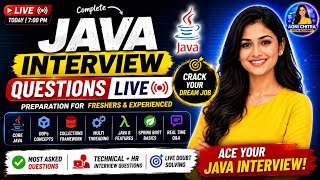 Java Interview Questions and Answers LIVE 🚀 Crack Java Interviews in 2026