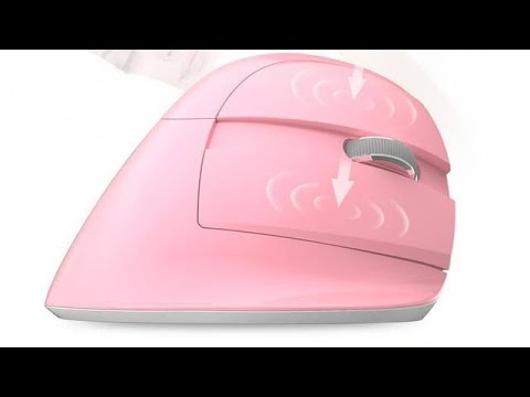 Delux M618 Mini 4.0+2.4GHz Wireless Rechargeable Vertical Mouse