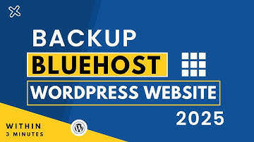 Hoe maak ik een back-up van mijn WordPress-site op Bluehost 2025 | BlueHost Back-up WordPress-web...