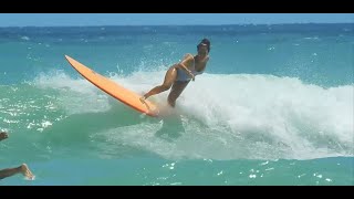 Ashley and Nelson Ahina | Longboard Surfing in Hawaii
