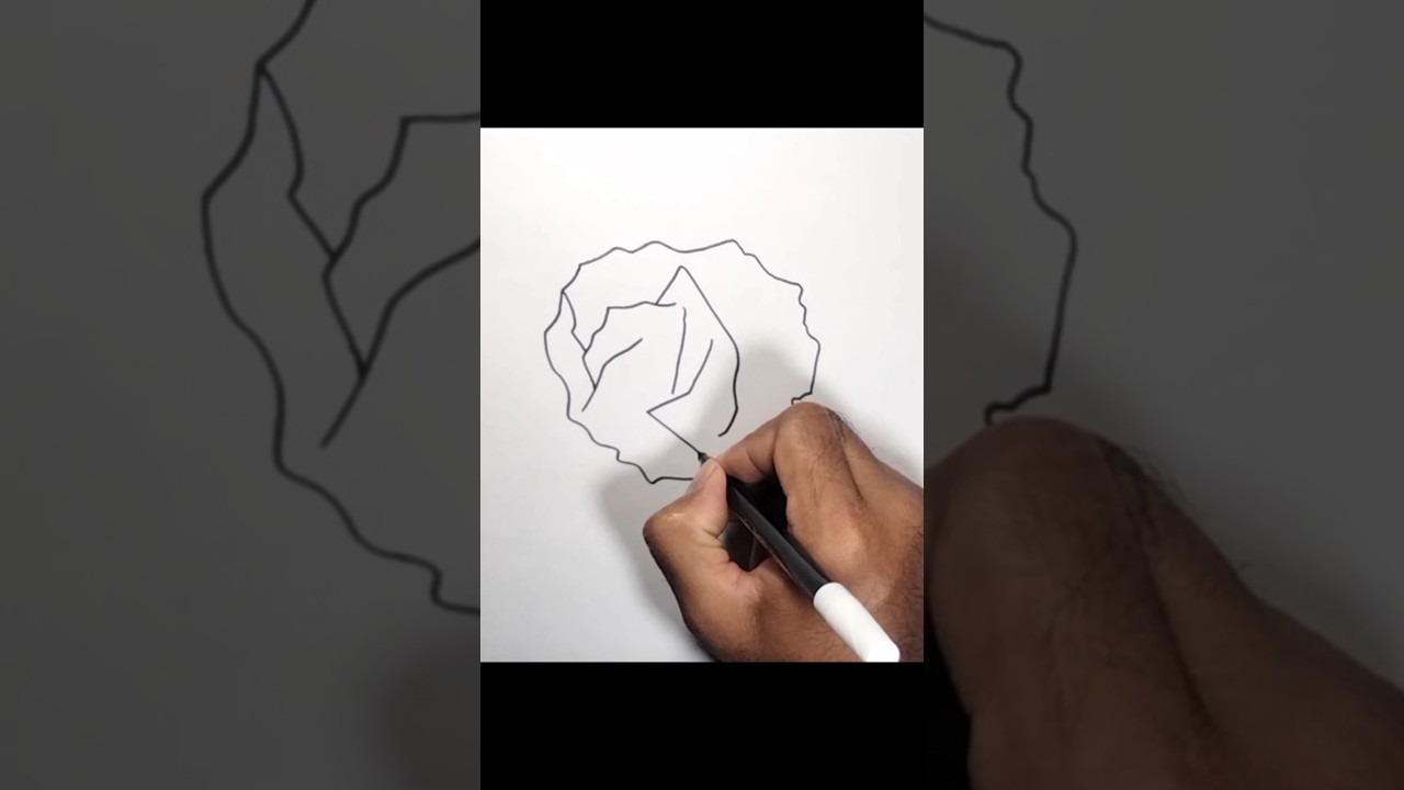 How to draw Crumpled Paper Step by step #shortvideo #shorts