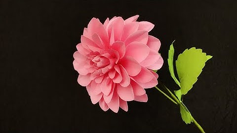ABC TV | How To Make Dahlia Paper Flower - Craft Tutorial