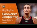 SABALENKA fatica per un set ma piega in due set JACQUEMOT | HIGHLIGHTS | ROLAND GARROS 2026