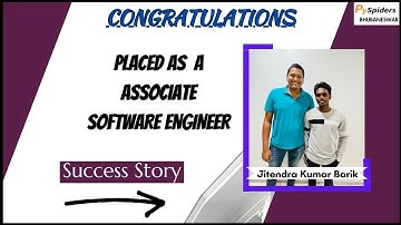 PYspiders student placement journey as  Associate Software Engineer at Bhubaneswar