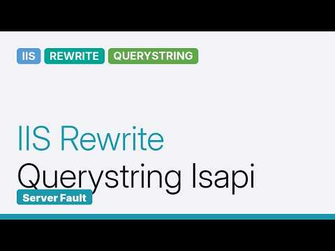 How to modify querystring using URL rewriting?