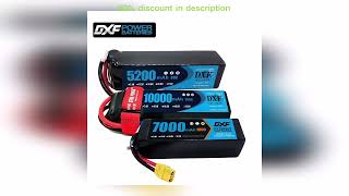 #DXF 6S Lipo 22.2V 7000mAh 10000mAh 5200mAh Softcase Battery with XT60 EC5 XT90 for Car Truck Tan