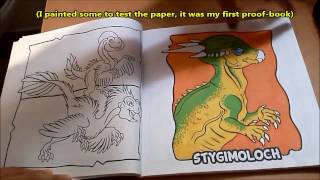 Dinosaur Coloring book partial flip through screenshot 2
