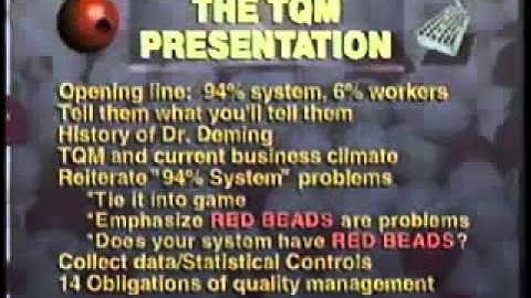 Part 2 - Dr. Deming Red Bead Experiment - Learn to Live the Talk