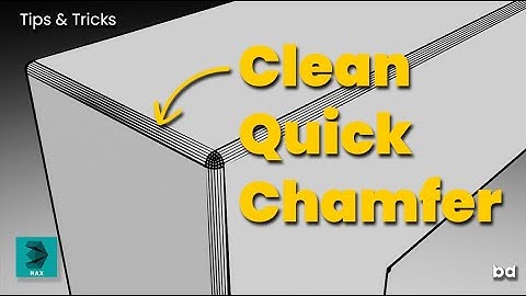 Cleaner Edges in 3ds Max with the Chamfer Modifier