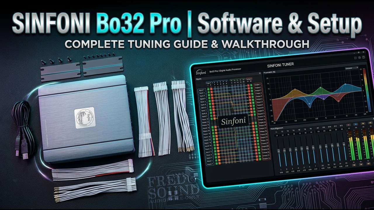 Sinfoni BO32 Pro DSP Setup & Sound Demo with STEG Q65C 2-Way Active ...