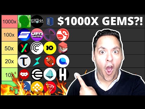 🔥BEST *TINY* CRYPTO GEMS WITH 100-1000X POTENTIAL BY 2025?! (MULTIPLIER TIER LIST)
