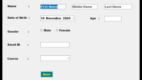 Student Enrollment Windows Application - Part 1 | Creating User Interface(UI)  to add student