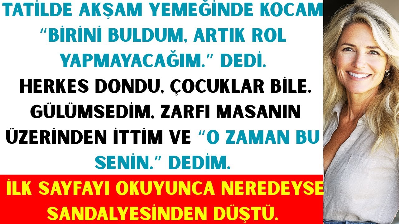 KOCAM YEMEKTE “BİRİNİ BULDUM” DEDİ… ONA ZARFI VERDİĞİMDE NE OLDUĞUNA İNANAMAZSIN! 😳🔥