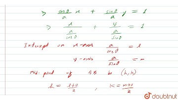 The locus of the middle points of portions of the tangents to the circle x^(2)+y^(2)=a^(2) termi...