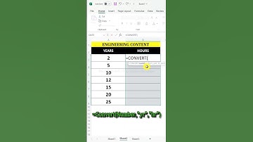 Convert function in Excel #excel #exceltips #exceltutorial #msexcel #microsoftexcel #shorts