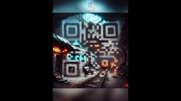 QR code turn into Abandoned Future Station Qr code Art🚉