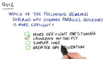 Why is Dynamic Parallel Quicksort is More Efficient - Intro to Parallel Programming