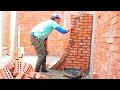 ارج الصلات والريسبشن بالطوب الاحمر Building a letter d from a brick