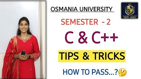 C & C ++ || HOW TO PASS THIS SUBJECT || BACKLOG & REGULAR || 💯 PASS || SEM - 2 || @shivanipallela