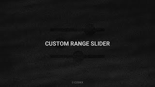 How to make Custom Range Slider | HTML, CSS & JavaScript | CodeX 👨‍💻