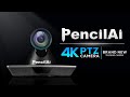 PencilAi 4K PTZ Camera For Educators & Creators | Remote Control and 4K Ultra HD!