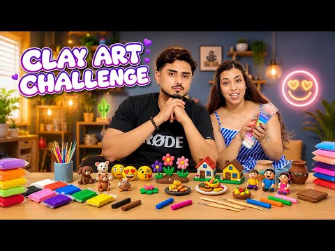 Clay Art Challenge 🤣 with Bishwajeet