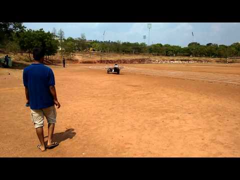 Solar car test run in BVBCET
