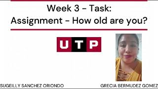 Week 3 - Task Assignment - How old are you