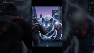 A big and brave monkey punches a cosmic wolf into the space #ai #created#phonk