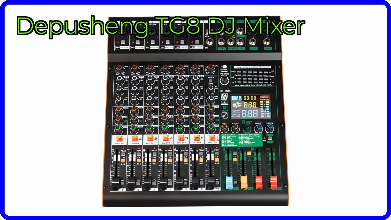 REVIEW (2026): Depusheng TG8 DJ Mixer. ESSENTIAL details. - YouTube