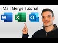 How to Mail Merge using Word, Excel, & Outlook - Office 365