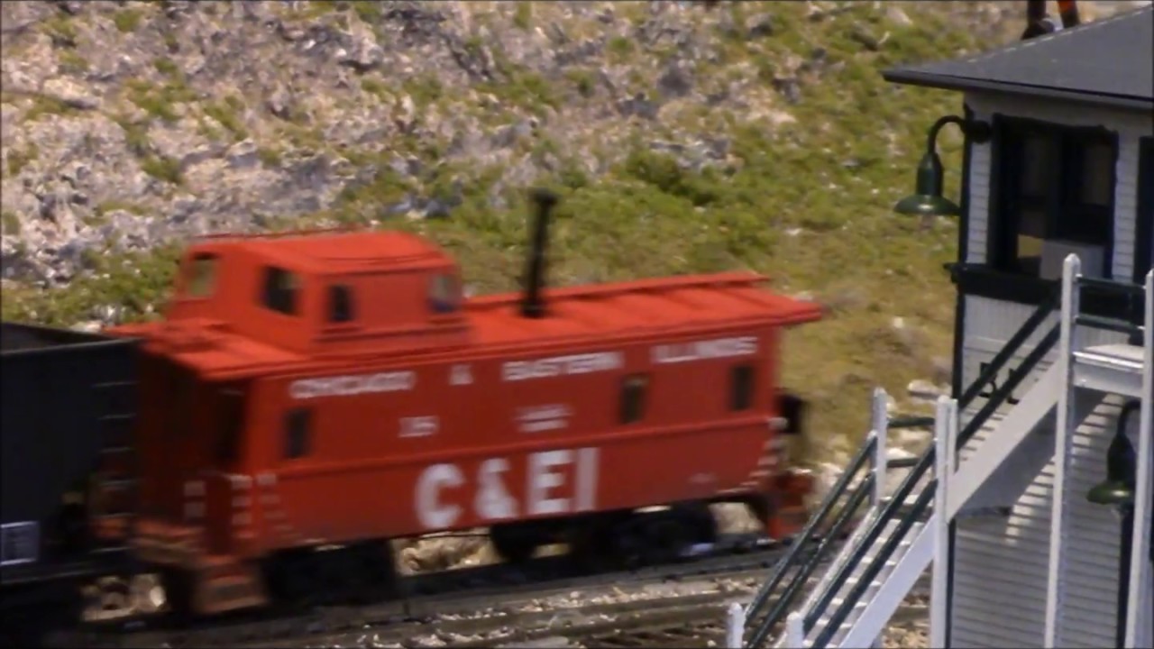 C&EI coal train(4 units) @ Lake Shore Model Railroad Association