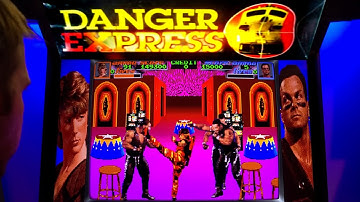 Danger Express Arcade Cabinet MAME Playthrough w/ Hypermarquee