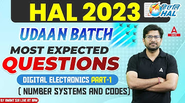 HAL Recruitment 2023 | Number Systems & Codes | Most Expected Questions Digital Electronics Part-1